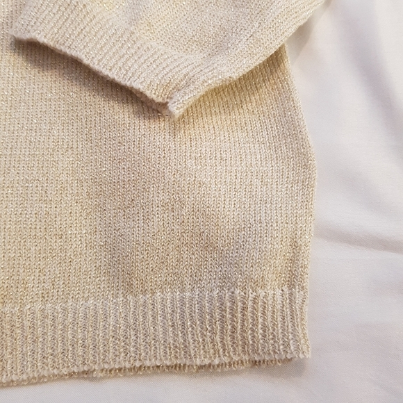 Minoti girls size 9-10 years Sparkly gold sweater - Picture 6 of 6
